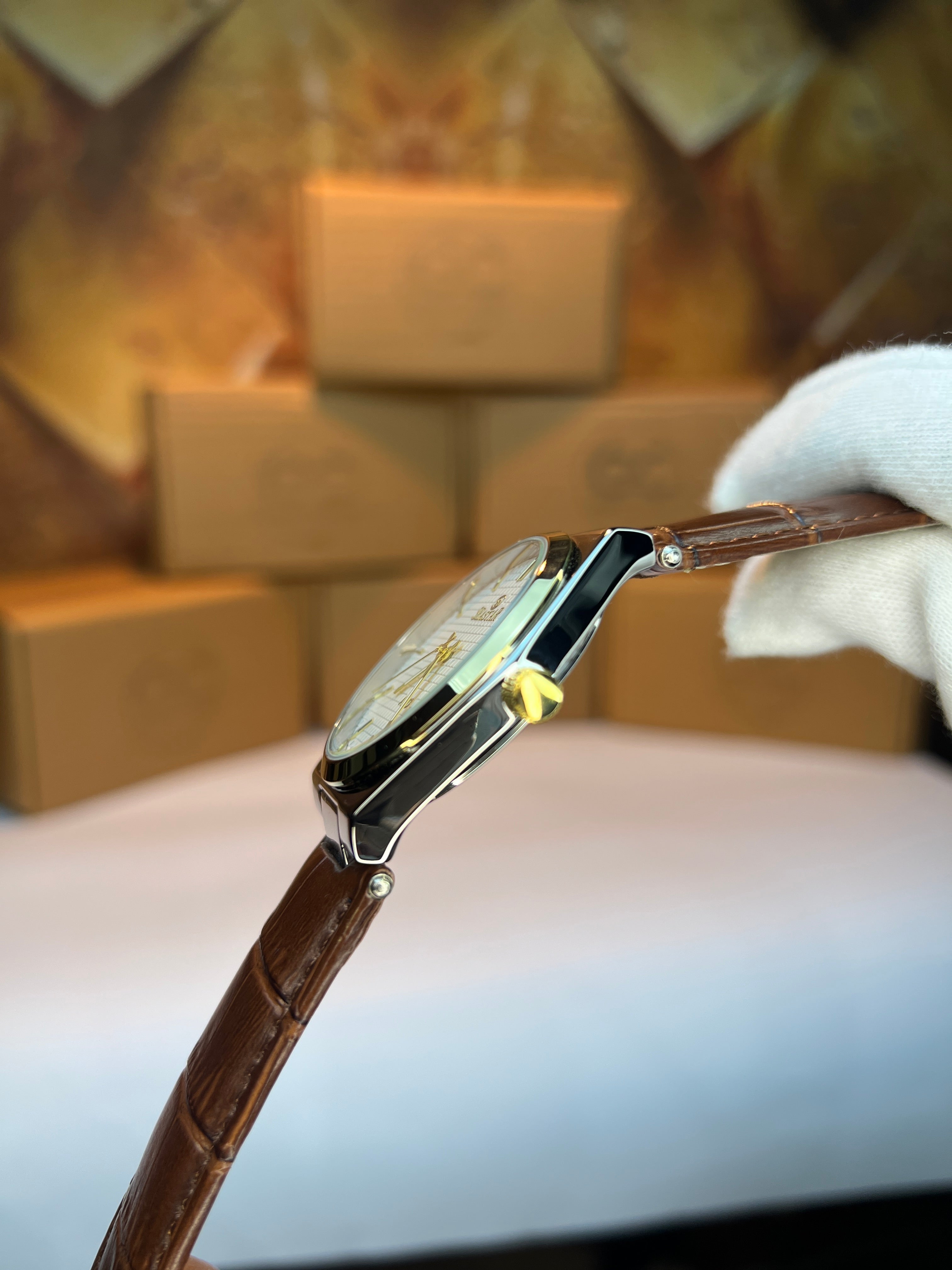 SeaStar AMD-Brown Leather & Brown Dial