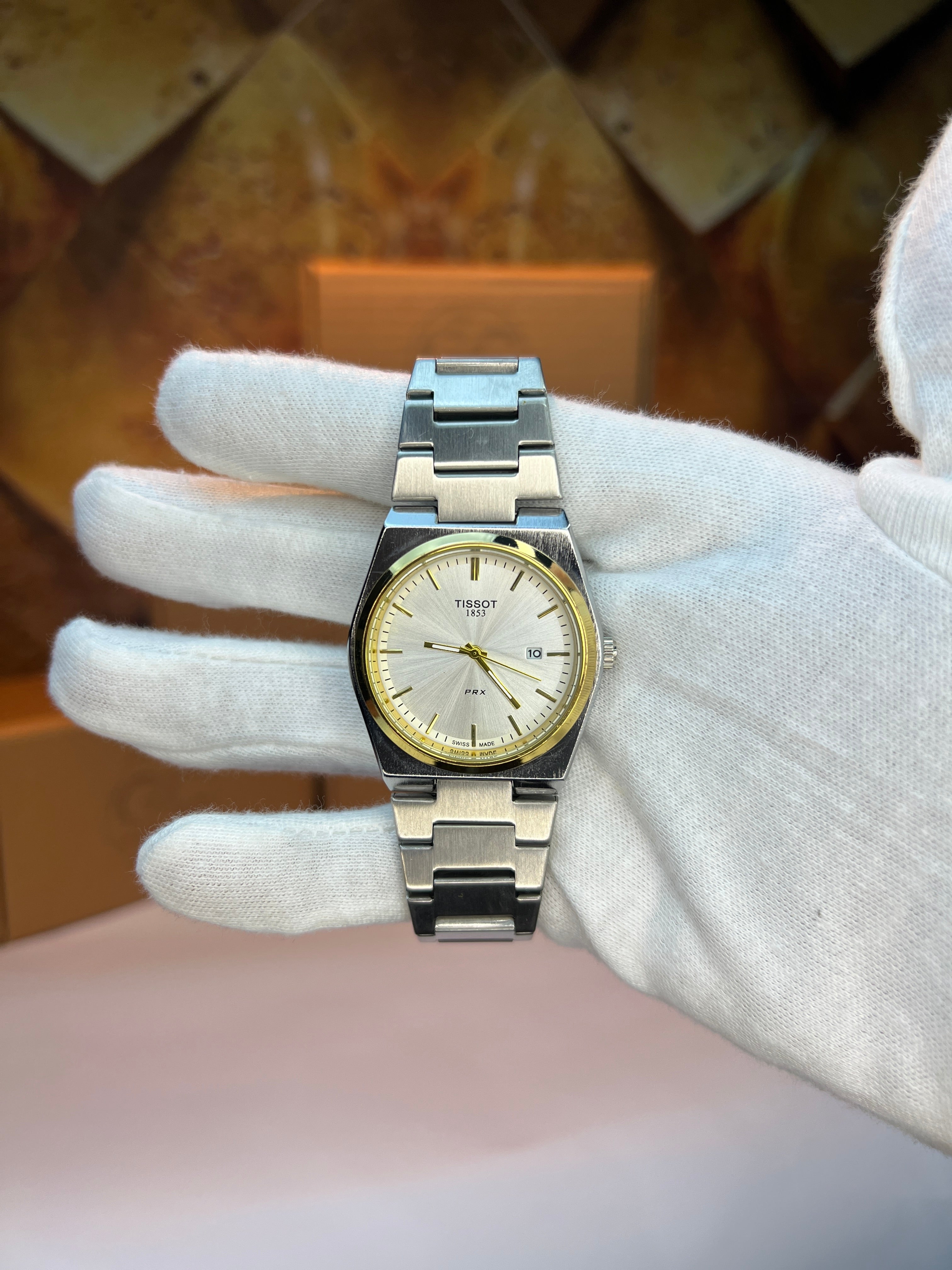 Tissot PRX-Premium Gold Dial Watch