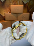 G-Shock Golden Metal Analog-Digital Watch – White Dial