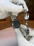 Silver-tone P.P White Dial Watch